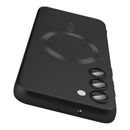 Dinick Entworfen für Samsung Galaxy S23 Hülle mit Kameraobjektivschutz, kompatibel mit MagSafe Weiche TPU Bumper Schutzhülle Anti-Scratch Matte Rückseite für Samsung Galaxy S23 Hülle Schwarz Dinick Entworfen für Samsung Galaxy S23 Hülle mit Kameraobjektivschutz, kompatibel mit MagSafe Weiche TPU Bumper Schutzhülle Anti-Scratch Matte Rückseite für Samsung Galaxy S23 Hülle Schwarz von Dinick