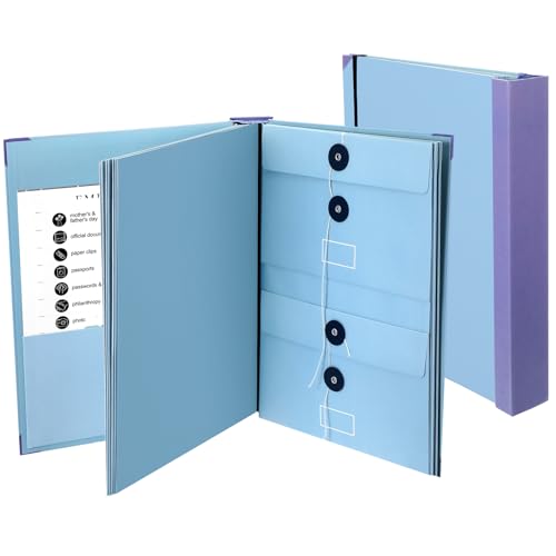 Dinifee Folio-Dokumenten-Organizer mit Etiketten, persönlicher Fächermappe, Lebensbuch, Dokumenten-Organizer für wichtige Papiere, Notfallordner, Sozialversicherungskarten und Erinnerungszertifikate Dinifee Folio-Dokumenten-Organizer mit Etiketten, persönlicher Fächermappe, Lebensbuch, Dokumenten-Organizer für wichtige Papiere, Notfallordner, Sozialversicherungskarten und Erinnerungszertifikate von Dinifee