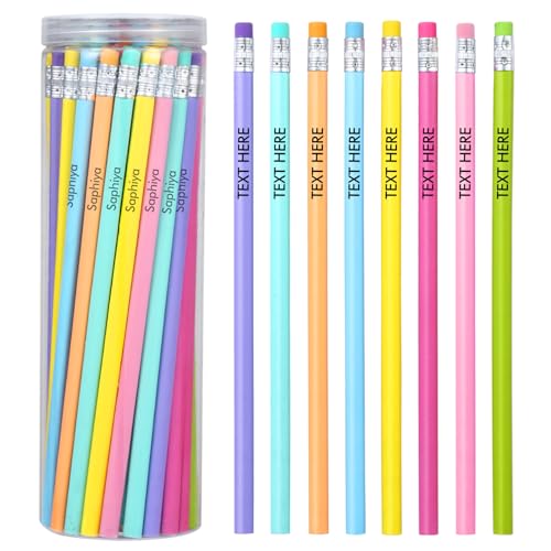 Dinikally Personalisierter Bleistift mit Eingraviertem Text Name 50 PCS Dinikally Personalisierter Bleistift mit Eingraviertem Text Name 50 PCS von Dinikally