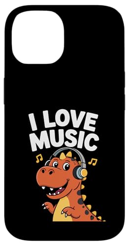 I Love Music Dinosaurier Kopfhörer Fun Hülle für iPhone 14 I Love Music Dinosaurier Kopfhörer Fun Hülle für iPhone 14 von Dinosaur Music Lover Headphones Fun
