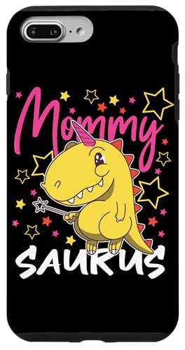Mommy Saurus gelber Dinosaurier-Design für Mutter Hülle für iPhone 7 Plus/8 Plus von Dinosaurs And Dino Design Ideas