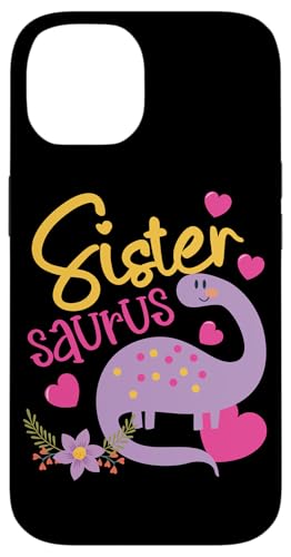Sister Saurus Design für die kleine Schwester Hülle für iPhone 14 Sister Saurus Design für die kleine Schwester Hülle für iPhone 14 von Dinosaurs And Dino Design Ideas