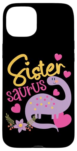 Sister Saurus Design für die kleine Schwester Hülle für iPhone 15 Plus Sister Saurus Design für die kleine Schwester Hülle für iPhone 15 Plus von Dinosaurs And Dino Design Ideas