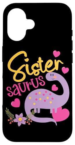 Sister Saurus Design für die kleine Schwester Hülle für iPhone 16 Sister Saurus Design für die kleine Schwester Hülle für iPhone 16 von Dinosaurs And Dino Design Ideas