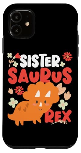 Sister Saurus Rex Design For Sisters Orange Dinosaurier Hülle für iPhone 11 Sister Saurus Rex Design For Sisters Orange Dinosaurier Hülle für iPhone 11 von Dinosaurs And Dino Design Ideas
