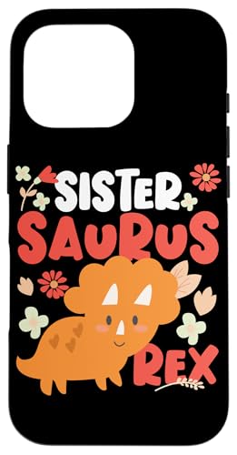 Sister Saurus Rex Design For Sisters Orange Dinosaurier Hülle für iPhone 16 Pro Sister Saurus Rex Design For Sisters Orange Dinosaurier Hülle für iPhone 16 Pro von Dinosaurs And Dino Design Ideas