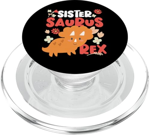 Sister Saurus Rex Design For Sisters Orange Dinosaurier PopSockets PopGrip für MagSafe Sister Saurus Rex Design For Sisters Orange Dinosaurier PopSockets PopGrip für MagSafe von Dinosaurs And Dino Design Ideas
