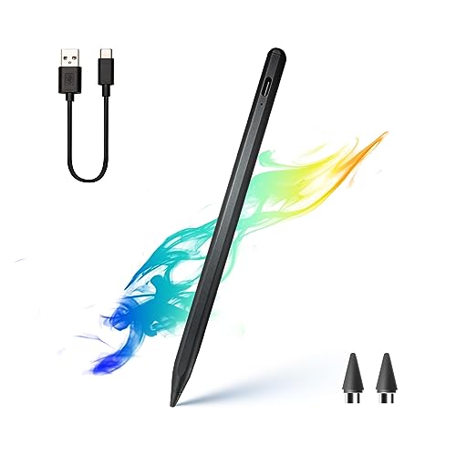 Dinow Tablet Stift iPad Pencil, Schwarz Touchscreen Stift Stylus Pen,Stift für Tablet Kompatibel mit Android/iOS/Samaung/iPad von Dinow