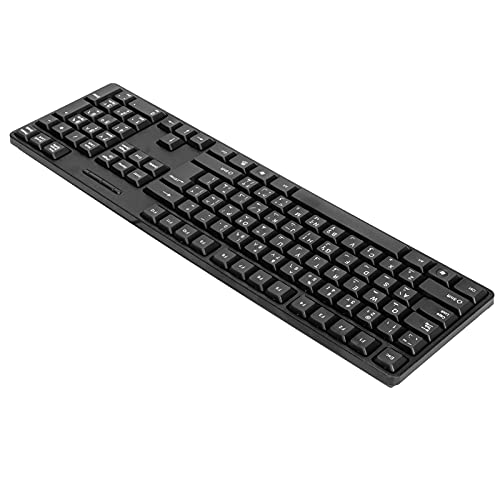 Arabische Englische Tastatur Cfor OMPuter-Tastaturen Abs Cfor OMPuter-Tastaturen Ergonomisches Design Langlebige USB-kabelgebundene Arabische Englische Mechanische Tastatur für von Dioche