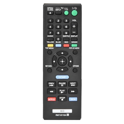 BDP S185 für Sony BDP S185 Abs Schwarz RMT B118A Fernbedienung für Sony Blu Ray Player BDP185C BDPBX18 BDPBX3100 BDPPS185 von Dioche