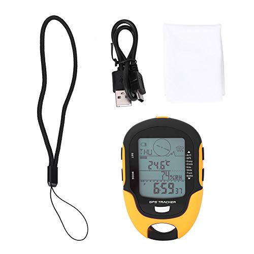 Digitaler Barometrischer Höhenmesser, multifunktional, Kompass, Wettervorhersage, GPS-Empfänger, Thermometer, Hygrometer, Barometer, mit Taschenlampe von Dioche