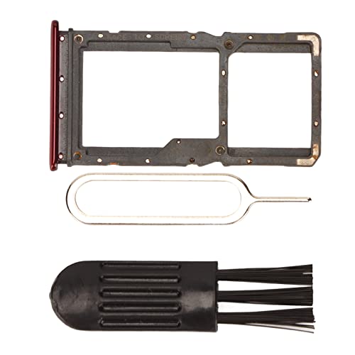 Dioche 1 Pack -SIM -Kartenhalter mit Tablettöffnungsstiften, SIM -Kartenkoffer SIM -Kartenadapter -SIM -Karten -Tablett -Tablett SIM -Kartenschlitzhalter Ersatz mit Kartenstift und (Rot) von Dioche