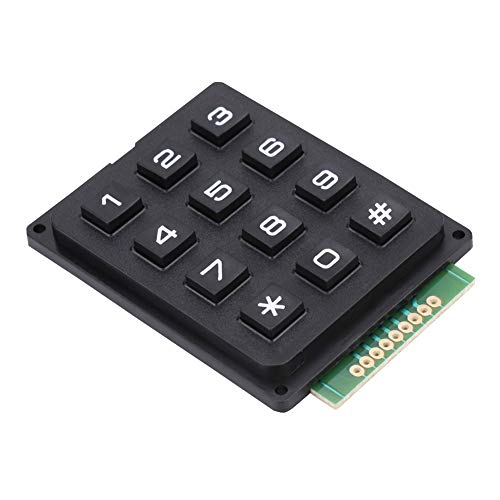 Dioche 12 Keys 3X4 Keypad Common Matrix 3X4 Keypads ABS Keyboard Modules with 12 Keys 3X4 Push Buttons External Keypad for Mcu von Dioche