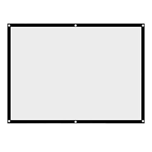 Dioche 60-Zoll-Projektorbildschirm, Desktop und Peripheriegeräte, 1 Stück, Tragbar, Faltbar, Knitterfrei, Projektor-Vorhang-Projektionsbildschirm, 4:3 (100 Zoll), (100 Zoll) von Dioche