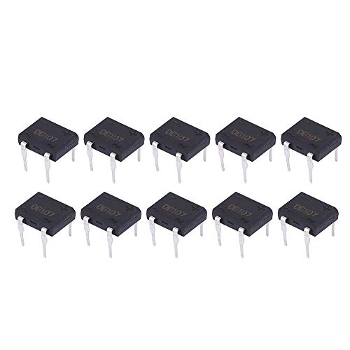 Dioche Brückengleichrichter, Gleichrichter Diodenbrücke 12V Mindeststrom 1A Db107 Für Haushalt Industrielle Elektrogeräte Für Haushaltsgeräte Industrielle Elektronische Schaltung 1A 1000V Dioche Brückengleichrichter, Gleichrichter Diodenbrücke 12V Mindeststrom 1A Db107 Für Haushalt Industrielle Elektrogeräte Für Haushaltsgeräte Industrielle Elektronische Schaltung 1A 1000V von Dioche