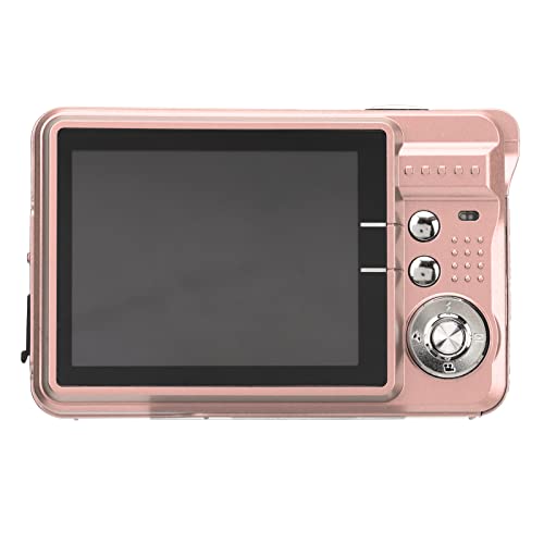 Dioche Digitalkamera Kompakte 4K Digitalkamera 48 MP 2,7 Zoll LCD Display 8 facher Zoom Anti Shake Vlogging Kamera für Serienaufnahmen (Rosa) von Dioche