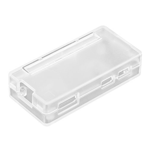 Dioche Fall für Raspberry Pi Cover für Raspberry Pi Abs Abs Kunststoffgehäuse Schutzhülle Cover Shell für Raspberry Pi Zero W 1.3 (Schwarz) (Transparent) von Dioche