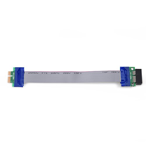 Dioche Flachbandkabel Flachbandkabel Pci E Professional 4X auf 4X Stecker auf Buchse VGA-Grafikkarte Erweitertes Flachbandkabel (PCI-E 1X zu 1X) von Dioche
