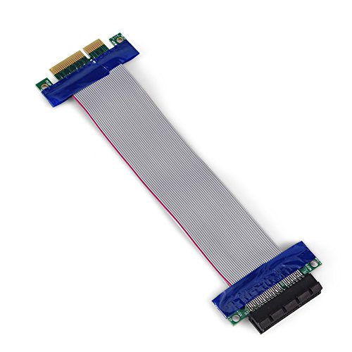 Dioche Flachbandkabel Flachbandkabel Pci E Professional 4X auf 4X Stecker auf Buchse VGA-Grafikkarte Erweitertes Flachbandkabel (PCI-E 4X bis 4X) von Dioche