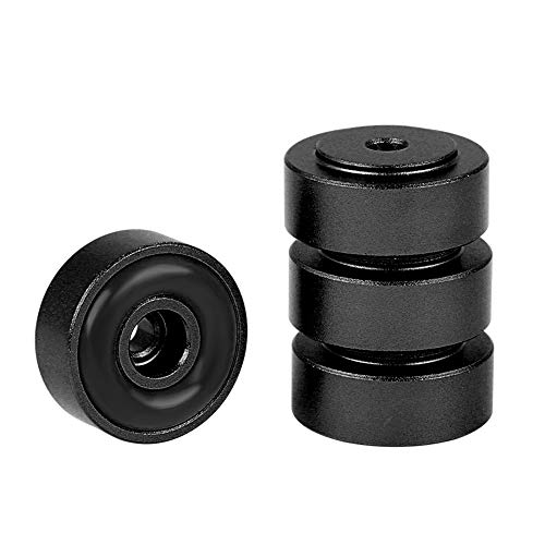 Dioche Isolation Feet, 4 Stück Lautsprecherständer Füße, 20 x 8 mm Aluminiumlegierung Verstärkerfüße, Stoßdämpfer, Verstärkerfüße, Schwarz für Verstärker Plattenspieler Subwoofer Dioche Isolation Feet, 4 Stück Lautsprecherständer Füße, 20 x 8 mm Aluminiumlegierung Verstärkerfüße, Stoßdämpfer, Verstärkerfüße, Schwarz für Verstärker Plattenspieler Subwoofer von Dioche