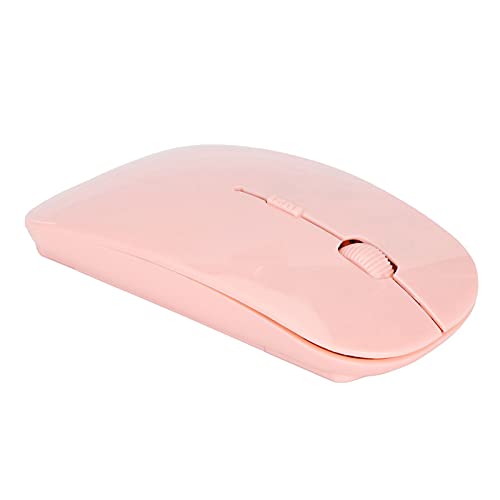 Dioche Kabellose Maus Kabellose Maus ABS Kabellose Maus für Smart Slim Portable 2.4G Schnurlose Maus mit USB-Empfänger für Office Laptop Cfor OMPuter Tablet (Rosa) von Dioche