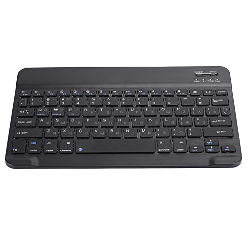 Dioche Kyrillische Tastatur Tastatur Zum Anbringen an Tablet Schwarz Russisch 10,1 Slim Ultra Wide Wireless 80‑Key Keyboard Bluetooth 3.0 for for IOS Win von Dioche