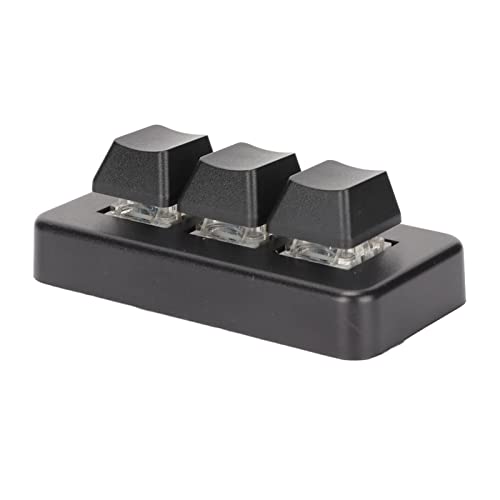 Dioche Mechanische Programmierbare USB-Tastatur mit 3 Tasten OSU-Tastatur 3-Tasten-Abs 3-Tasten-Tastatur RGB-Hintergrundbeleuchtung 3 Tasten USB-Schnittstelle -mechanische von Dioche