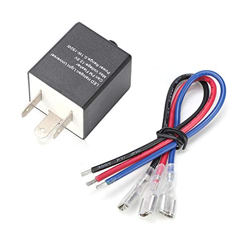 Dioche Motorrad Blinkrelais, Automatisches Blinkrelais Universal 12V Motorrad Einstellbares LED Blinker Blinklicht Blinkrelais von Dioche