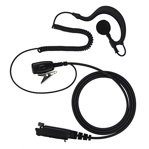 Dioche Sepura Radio Sepura Stp9000 Ohrhörer Abs Schwarz Wireless Walkie Talkie Ptt Lautsprecher Ohrhörer Ohrhaken Headset Kopfhörer für Stp9000 von Dioche