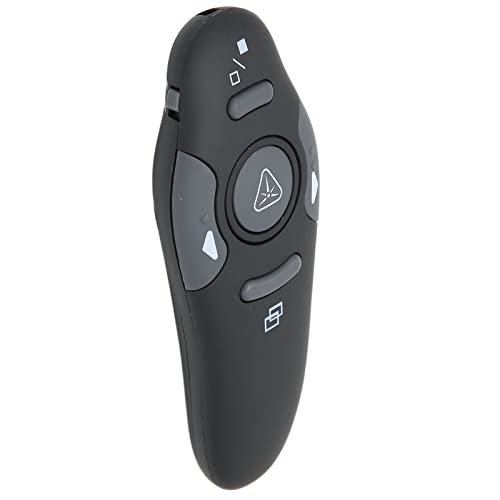 Dioche Slide Advancer USB-Clicker mit Laser-Präsentations-Clicker aus Kunststoff, Ergonomischer Handgriff, 2,4-GHz-Wireless-Presenter-Fernbedienung mit Kabellosem Empfänger für von Dioche