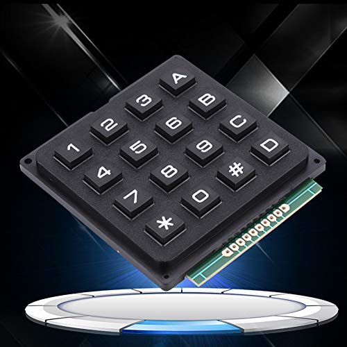 Dioche Tastatur für 4X4 Tastatur ABS Tastaturmodule mit 16 Tasten 4X4 Drucktasten Externe Tastatur für MCU von Dioche