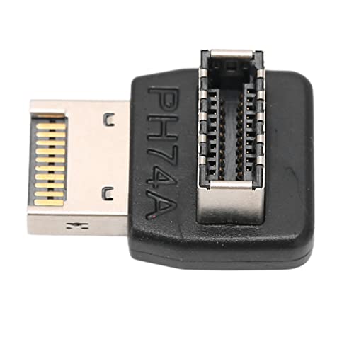 Dioche USB-Frontplattenadapter Desktop und Peripheriegeräte USB3.1-Typ-E-Adapter für OMPuter-Motherboard USB3.1-Typ-Adapter 90-Grad-Lenkbogen (Ph74A) (PH74A) von Dioche