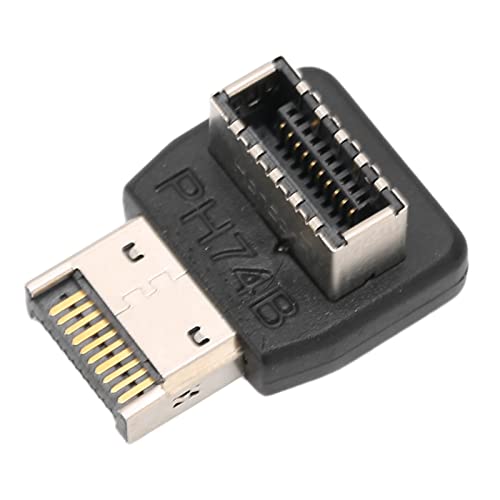 Dioche USB-Frontplattenadapter Desktop und Peripheriegeräte USB3.1-Typ-E-Adapter für OMPuter-Motherboard USB3.1-Typ-Adapter 90-Grad-Lenkbogen (Ph74A) (PH74B) von Dioche
