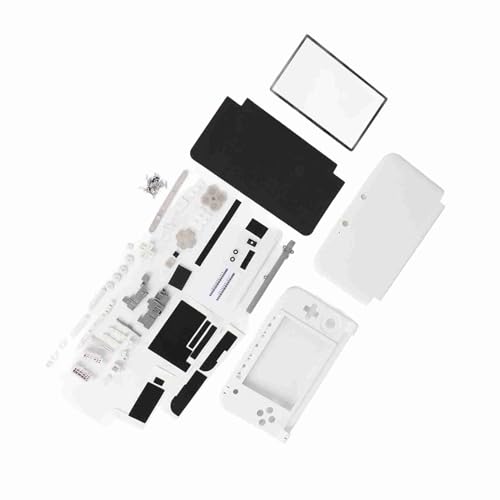 Fall für 3Dsll Replecement Case für 3Ds Ll ABS Full Housing Case Cover Shell Repair Parts Replacement Kit für 3Ds XL (Weiß) von Dioche