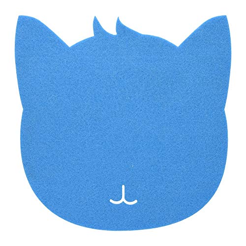 Freunde Pad Matte Filz Katze Shapei Statische Filze Tisch Pad Büro Staubdicht Schreibtisch Pads Kaffee (Blau) von Dioche