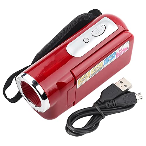 Kamera für Kinder 10 12 Camcorder Günstige Tragbare Kinder Kinder 16X HD Digital-Video-Camcorder Kamera-Camcorder mit TFT-LCD-Bildschirm Spielzeug Schwarz (Rot) von Dioche