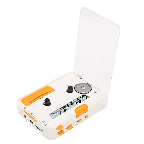 Kassettenspieler Walkman Kassettenspieler ABS USB Kassettenkonverter Plug-and-Play Tragbarer MP3-Musikkassettenspieler mit Kopfhörer für Ipod-PC von Dioche