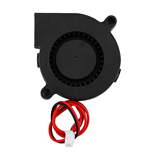 Lüfter für 3D-Drucker Lüfter für Drucker Schwarz 50 * 15 Mm Blow Radial Lüfter Turbofan Cooler Kit Zubehör für 3D-Drucker DC 12 V (24V) von Dioche