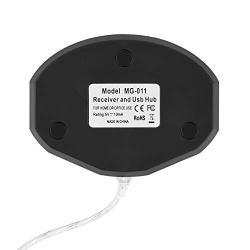 Maus Mäuse Kunststoff 2,4 GHz Wiederaufladbare Kabellose Optische Maus Gaming-Mäuse W Ladestation Ständer USB-Hub Schwarz (Blau) von Dioche
