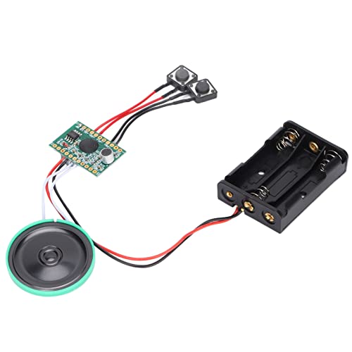 Soundmodul Soundmodul PCB 4 Minuten Soundmodul Tastensteuerung DIY Musik Sound Talk Beschreibbarer Chip für DIY für o Karten Weihnachtsgeschenkboxen von Dioche