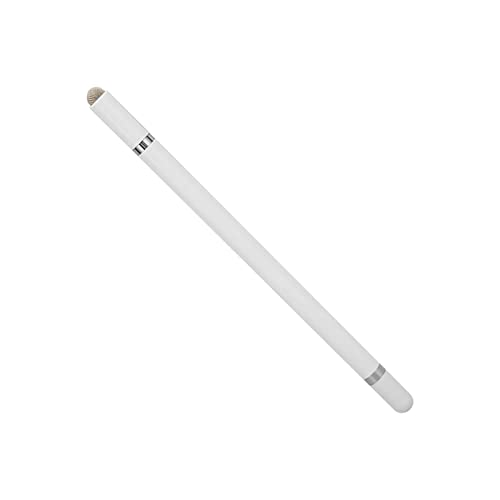 Stylus Pen Genaue Positionierung 3 in 1 Multifunktionalen Kapazitiven Stift mit 2 Fasernibs für Tablet -Mobiltelefone, die mit Touch -Geräten Schwarz Kompatibel Sind (White) von Dioche