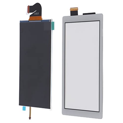 Switch Lite LCD-Ersatzbildschirm für Switch Lite Glass Abs Ersatz-LCD-Bildschirm für Switch Lite Langlebige Ersatz-LCD-Display-Panel Ersatzteile für Switch Lite (Grauweiß) von Dioche