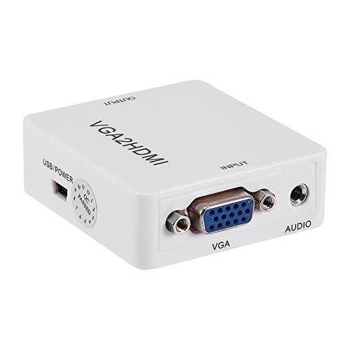 Dioche VGA zu Hdmi Konverter Kabelkonverter VGA zu Hdmi Konverter 1080P Vga2Hdmi Adapter für PC Laptop DVD zu HDTV Projektor von Dioche