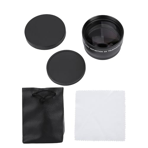 Vivitar 58 Mm HD-Teleobjektiv 58 Mm Teleobjektiv Canon Aluminiumlegierung Optisches Glas 58 Mm 2-fache Vergrößerung Universal-Telekonverter Teleobjektiv für Kameras Zubehör von Dioche