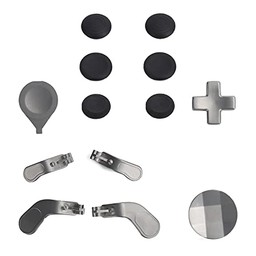 Xbox Elite Controller Elite Series 2 Controller-Zubehör Metall-Silikon-Gamecontroller-Tastenpaddel-Set Gamepad Thumbsticks für Xbox One Elite Series 2 von Dioche