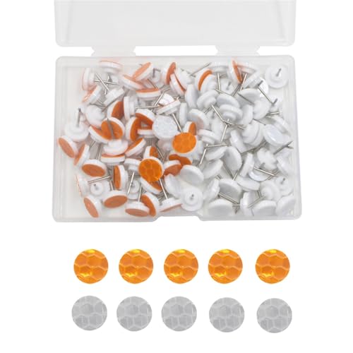 100 Stück/Set Glow Tacks Trail Markers Trail Markierung Reflektoren Reflektierende Reißnägel zum Wandern 100 Stück/Set Glow Tacks Trail Markers Trail Markierung Reflektoren Reflektierende Reißnägel zum Wandern von Diogeynu