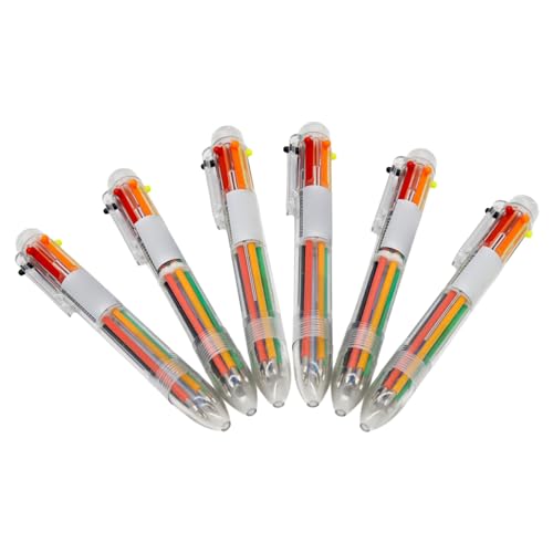 6 Stück/Set 6 Farben Shuttle Pen 0,5 mm Druckkugelschreiber Mehrfarbiger Stift Büro Schulbedarf 6 Stück/Set 6 Farben Shuttle Pen 0,5 mm Druckkugelschreiber Mehrfarbiger Stift Büro Schulbedarf von Diogeynu
