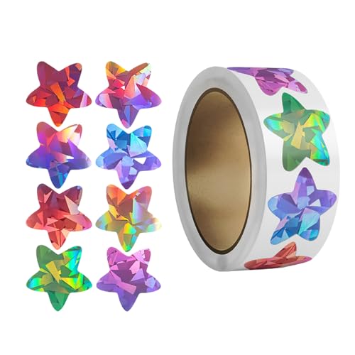 Bunte Stern-Aufkleber, selbstklebende Schreibwaren-Etiketten, Belohnungsaufkleber, dekorativer Aufkleber für Bastel-Enthusiasten Bunte Stern-Aufkleber, selbstklebende Schreibwaren-Etiketten, Belohnungsaufkleber, dekorativer Aufkleber für Bastel-Enthusiasten von Diogeynu