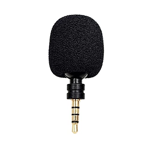 Diogeynu Biegbares 3,5-mm-Mikrofon, tragbares, kleines Mikrofon für Soundkarte, Recorder, Handy, Smartphone von Diogeynu