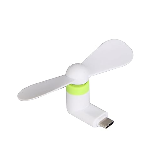 Diogeynu Ventilator für den Außenbereich, tragbarer USB-Typ-C-Anschluss, Kühler für Handy, Tablet, Zubehör Diogeynu Ventilator für den Außenbereich, tragbarer USB-Typ-C-Anschluss, Kühler für Handy, Tablet, Zubehör von Diogeynu